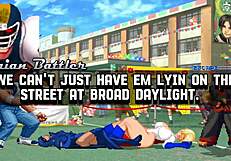 does brian battler meet power girl and raven in hentai mugen?