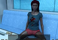 यार, स्पेस 134 में फंसी इस बस्टी एबोनी को मुझसे गुस्सा है