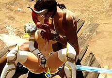 the warrior princess went to kill the minotaur and ended up getting fucked by him