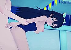 Takane shijou and hibiki ganaha intense sex in the idolmaster sp hentai