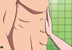 ruby gets intense creampie workout in showers full hentai animation