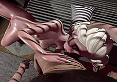 I enjoy this cartoon with Elza L in 3D.