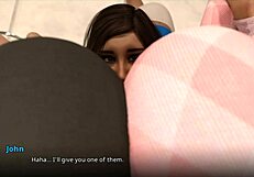 Wvm 123 Three Girls Can't Knock John Off His Feet!