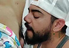 Curious tourist feels the heat at Mr. Bumbum Brasil bareback gym session