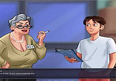 Old Busty Woman In Summer Time Saga Uncensored