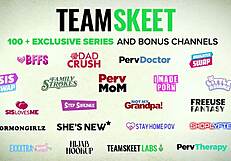 she's fucking her stepbrother and his bully together in this wild gangbang