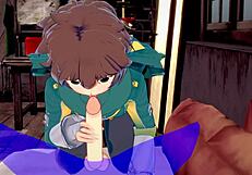 Konosuba Yaoi - Kazuma Blowjob with Cum in Mouth