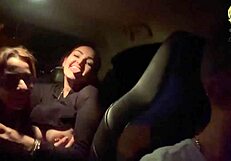 My friend and i played with boss's cock in car 😈