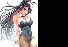 Sakurajima Mai Bunny Girl Senpai Compilation Rule 34 Hentai Scenes