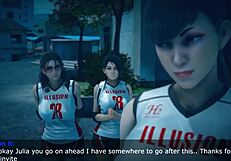 Chun-Li Schoolgirl Takes Monster Cock in Wild 3D Anime Action