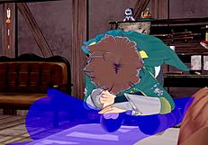 Konosuba Yaoi - Kazuma Blowjob with Cum in Mouth