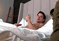 Straight hunk tries gay fuck with twink stepbro