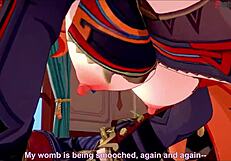 Mavuika works in jean's office in genshin impact fantasy