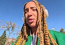 Ebony Luna Black Spots Me on Street and Says, 'Come Home for Rough POV Fucking!' 😈