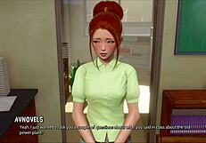 Ripples 7 game features curvy mature teen in ripped outfit anime adventure