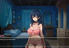 blurring walls romance hentai game ep 5 couple confess naughty fantasies