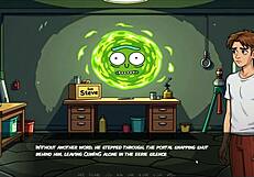 Portal Porn Demoniums Parody Hentai Game Ep 1 Mortys Sister Squirting in Shower