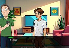 Portal Porn Demoniums Parody Hentai Game Ep 1 Mortys Sister Squirting in Shower