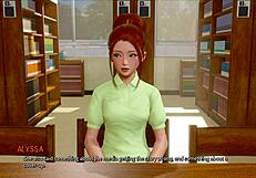 Ripples 7 game features curvy mature teen in ripped outfit anime adventure