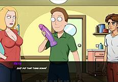 Portal Porn Demoniums Parody Hentai Game Ep 1 Mortys Sister Squirting in Shower