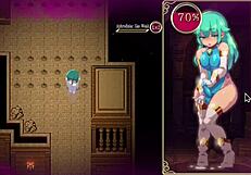 my futa mage kanade loses control to hand and pussy toy in dungeon quest