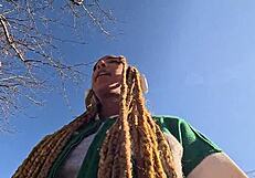 Ebony Luna Black Spots Me on Street and Says, 'Come Home for Rough POV Fucking!' 😈