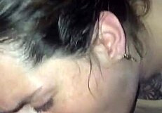 watch this amazing goddess perform deepthroat blowjob, sloppy and swallowing