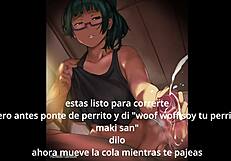 Maki Zenin Dominates with Femboy Sissy JOI Instructions in Spanish