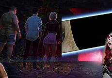 Apocalust 3 has me touching my clit. Playing this porn game gropes my hentai milf fantasies.