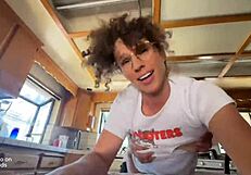 Stepmom Takes Rough Pounding with Big Tits and Ass Under Skirt