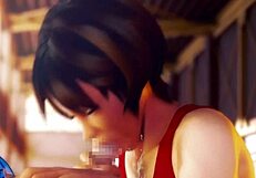 3D Hentai Athlete In Tight Clothes Fucks Coach In All Poses, Cum Inside And On Body