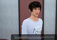 Milfy City Gameplay: Mommy Slave Rough BDSM Cumshot.