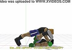 little mac engages in bareback gay sex during game