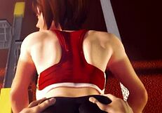 3D Hentai Athlete In Tight Clothes Fucks Coach In All Poses, Cum Inside And On Body