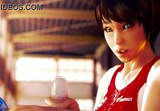 3D Hentai Athlete In Tight Clothes Fucks Coach In All Poses, Cum Inside And On Body