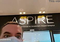 want to see risky blowjob in airport toilets?