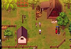 Spying On Blacksmith's Big Tits In Bathroom Hentai Game Part 4