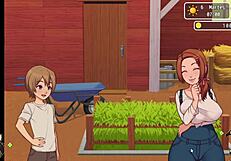 Spying On Blacksmith's Big Tits In Bathroom Hentai Game Part 4