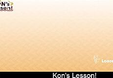 i'm lerning kons leson week 05 with sum erotic instructions in the anime game