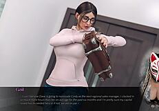 Ever Seen a Sexy Secretary with Huge Boobs in Office Roleplay? Playful Fox Stars!