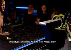 milf strips and masturbates in night club