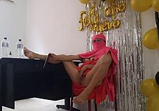 Indian Babe's Birthday Bash: Dry, Dark Pussy Craving Wet Fun