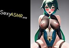 Hey, listen to this moaning ASMR with a cosplay anime baddie