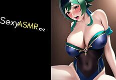Hey, listen to this moaning ASMR with a cosplay anime baddie