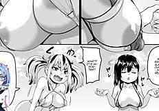 beach vacation turns into casual sex with anime hentai vibes