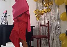 Indian Babe's Birthday Bash: Dry, Dark Pussy Craving Wet Fun