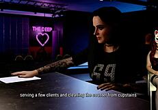 milf strips and masturbates in night club