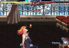 jessica battles warugiria in a paid hentai clash.