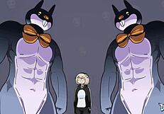 Stuffy bunny's group party with monster cocks in anime hd