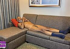 Look at this hotwife servicing that huge black cock with her mouth and riding it cowgirl style